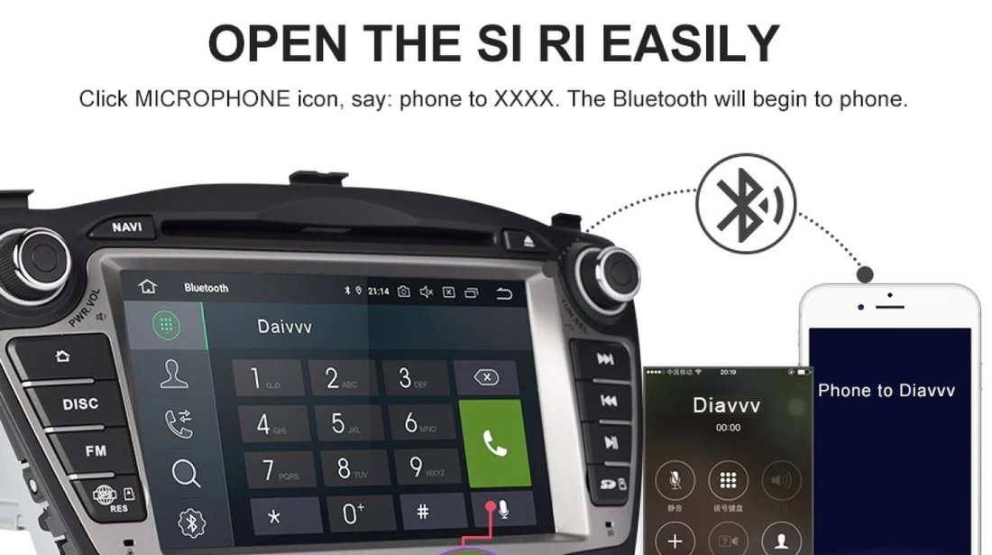 NAVIGATIE ANDROID 8.1 DEDICATA HYUNDAI IX35 NAV-D547 2GB RAM DVR CARKIT GPS INTERNET 3G WIFI WAZE