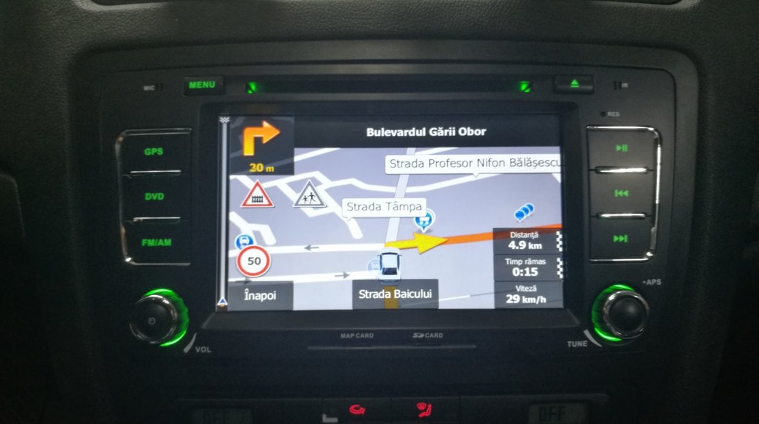 NAVIGATIE ANDROID 8.1 DEDICATA SKODA OCTAVIA 2 WITSON W2-K6201 ECRAN IPS 8'' 16GB INTERNET GPS WAZE