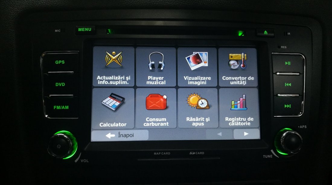 NAVIGATIE ANDROID 8.1 DEDICATA SKODA OCTAVIA 2 WITSON W2-K6201 ECRAN IPS 8'' 16GB INTERNET GPS WAZE