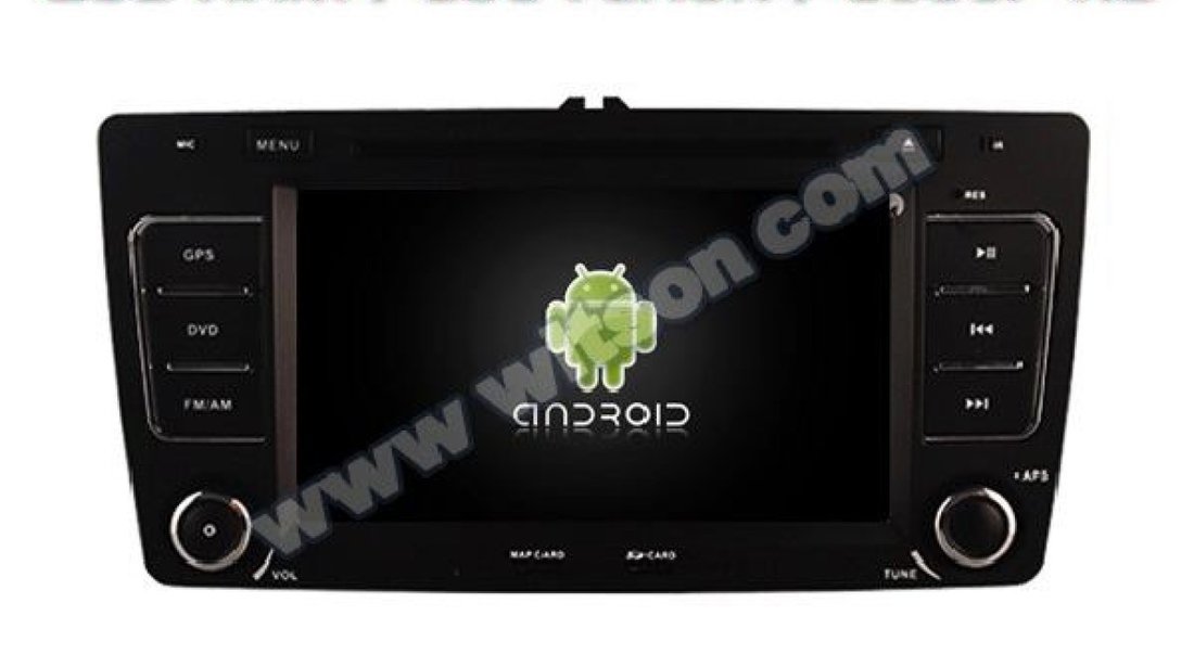 NAVIGATIE ANDROID 8.1 DEDICATA SKODA OCTAVIA 2 WITSON W2-K6201 ECRAN IPS 8'' 16GB 2GB RAM INTERNET