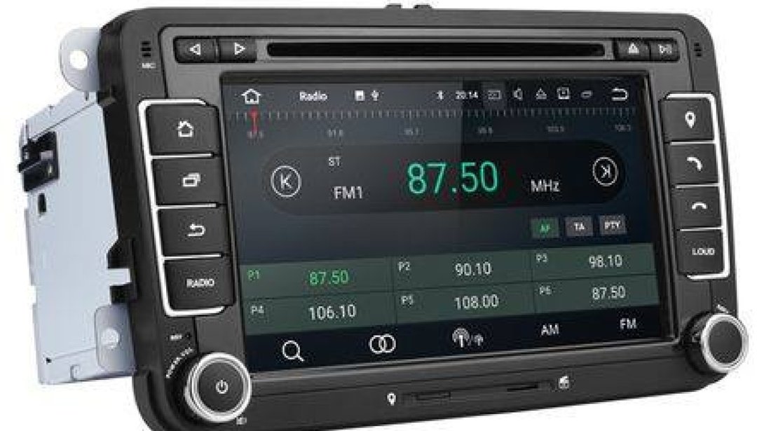 NAVIGATIE ANDROID 8.1 DEDICATA VW GOLF MK5 ECRAN IPS 7'' 16GB 2GB RAM INTERNET 3G WIFI QUAD-CORE