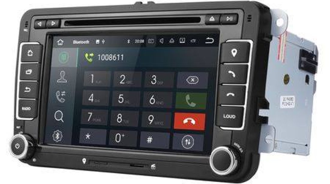 NAVIGATIE ANDROID 8.1 DEDICATA VW SKODA SEAT ECRAN IPS 7'' 16GB 2GB RAM INTERNET 3G WIFI QUAD-CORE