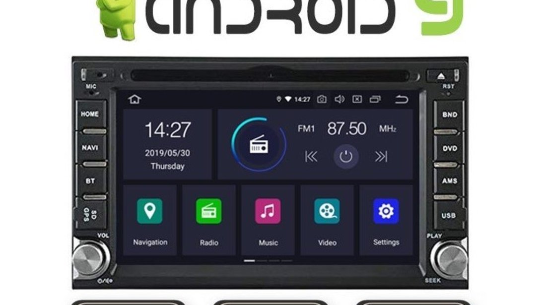 NAVIGATIE ANDROID 9.0 DEDICATA HYUNDAI ACCENT WITSON W2-KS6900N INTERNET WIFI QUADCORE 2GB RAM 32GB