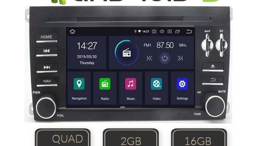NAVIGATIE ANDROID 9.0 DEDICATA PORSCHE CAYENNE WITSON W2-RD7615 ECRAN IPS 7'' 16GB 2GB RAM INTERNET
