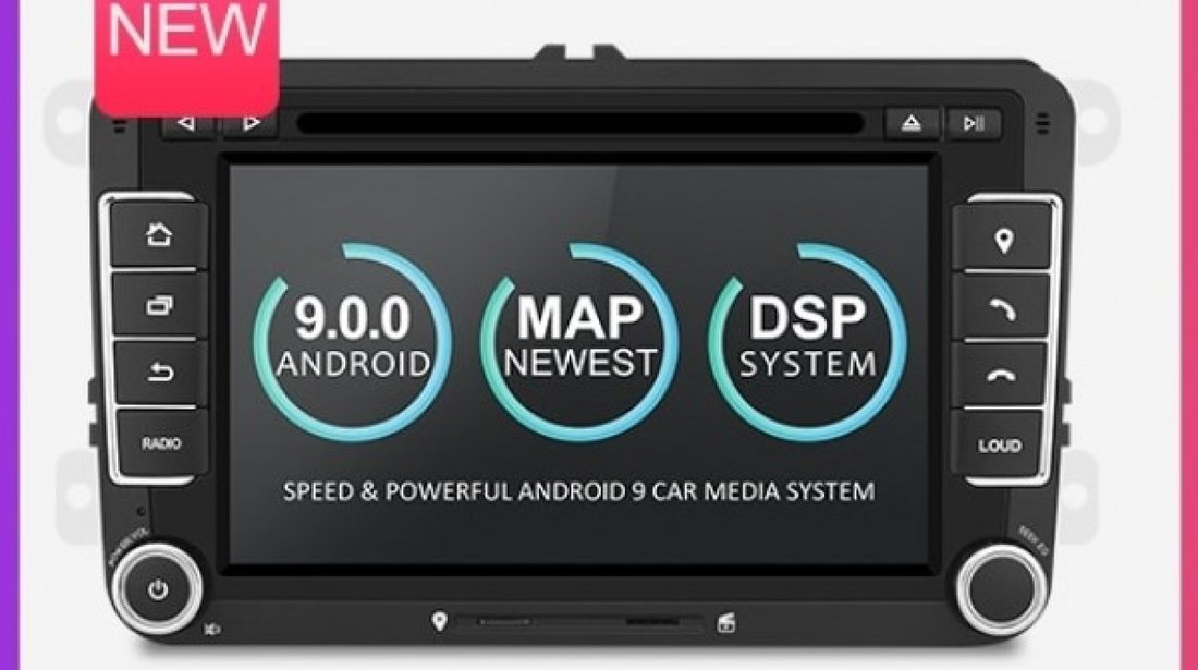 NAVIGATIE ANDROID 9.0 DEDICATA SEAT LEON ECRAN IPS 7'' 16GB 2GB RAM INTERNET 3G WIFI QUAD-CORE GPS