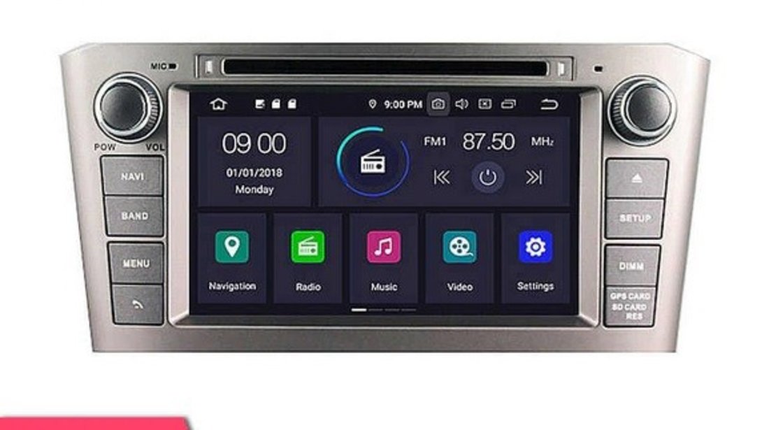 NAVIGATIE ANDROID 9.0 DEDICATA TOYOTA AVENSIS 2003 2008 WITSON W2-RVF5587S OCTA-CORE 4G RAM 64GB