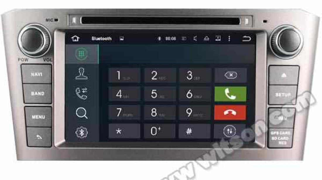 NAVIGATIE ANDROID 9.0 DEDICATA TOYOTA AVENSIS 2003 2008 WITSON W2-RVF5587S OCTA-CORE 4G RAM 64GB