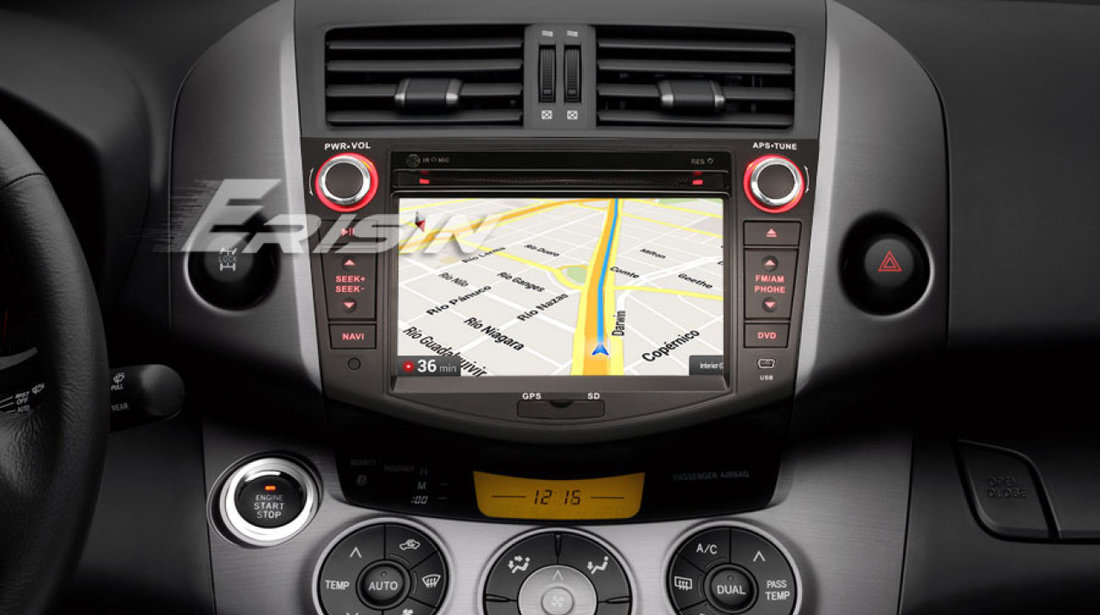 NAVIGATIE ANDROID 9.0 DEDICATA TOYOTA RAV4 2006-2012 ECRAN IPS16GB 2GB RAM INTERNET 3G WIFI GPS WAZE