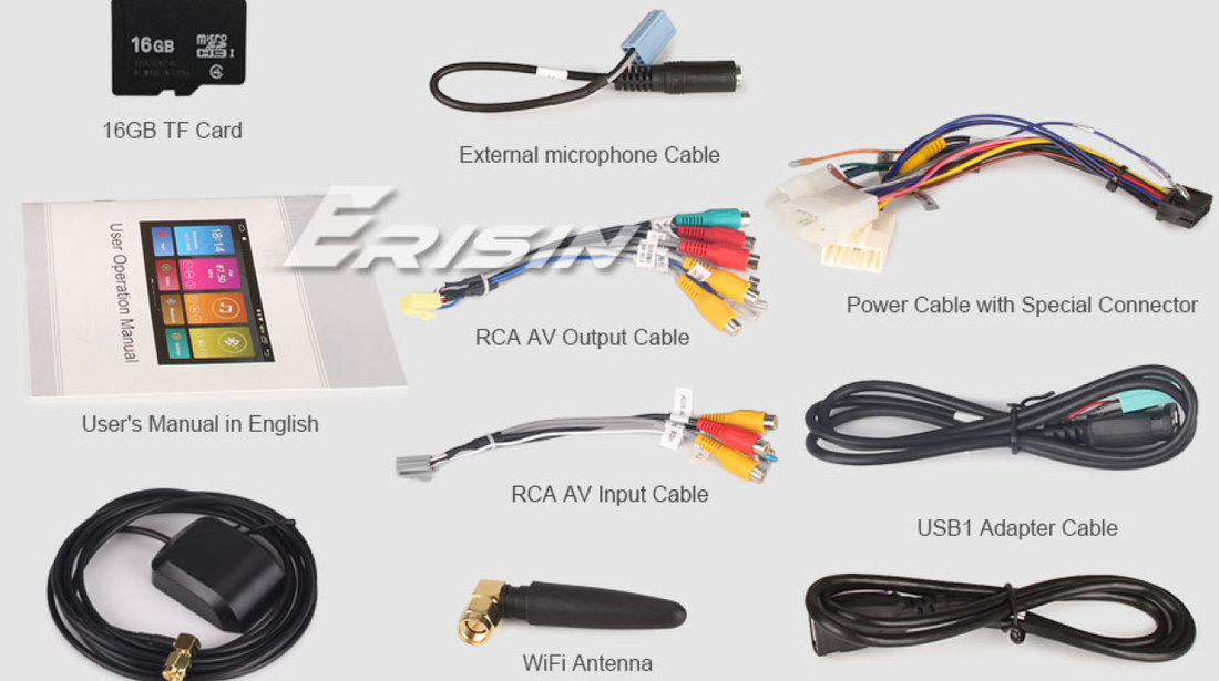 NAVIGATIE ANDROID 9.0 DEDICATA TOYOTA RAV4 2006-2012 ECRAN IPS16GB 2GB RAM INTERNET 3G WIFI GPS WAZE