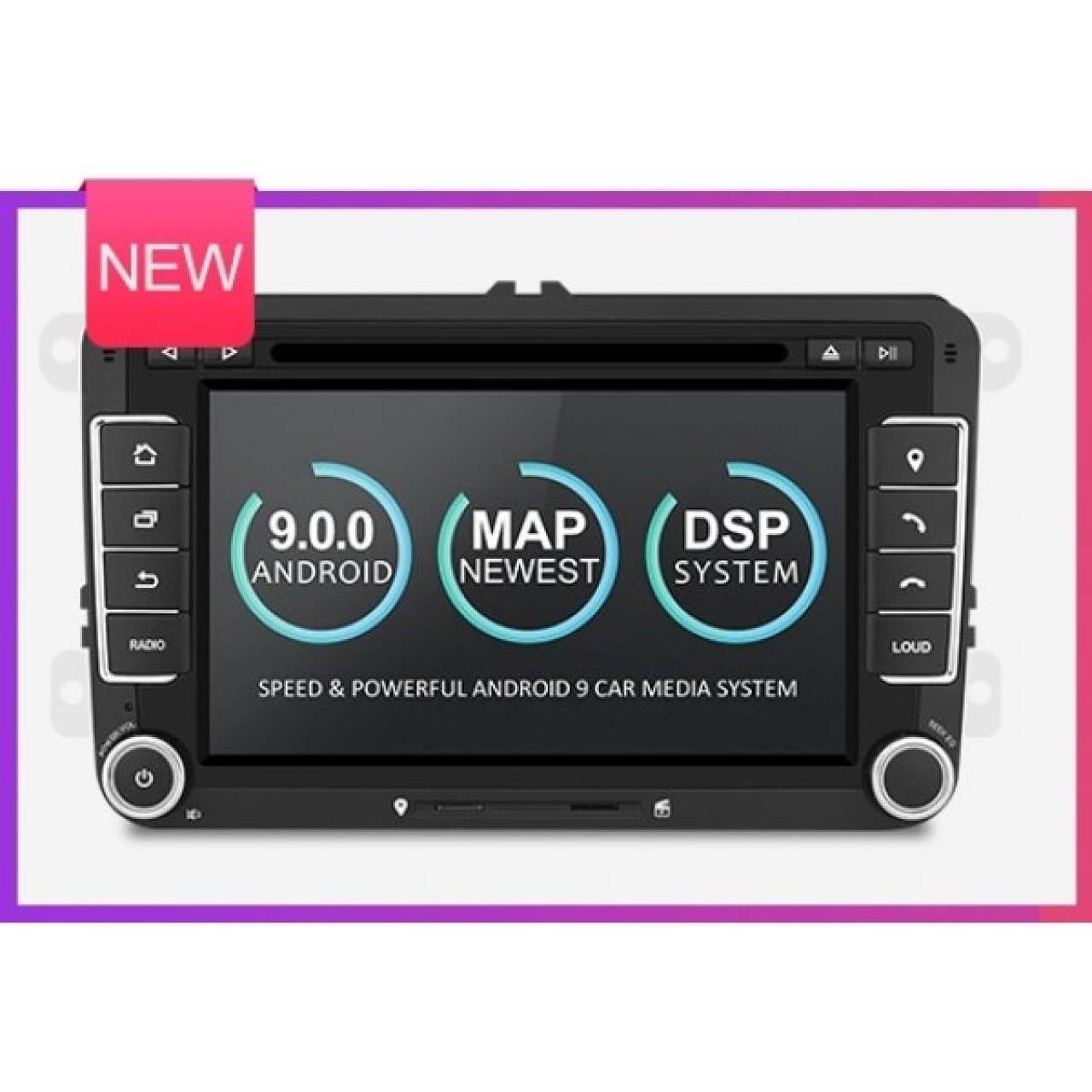 NAVIGATIE ANDROID 9.0 DEDICATA VW SKODA 