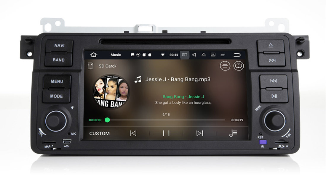 Navigatie Android Bmw E46 ROVER 75 4GB RAM Octa Core DVD GPS CARKIT Navd-P052