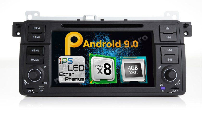 Navigatie Android Bmw E46 ROVER 75 4GB RAM Octa Core DVD GPS CARKIT Navd-P052
