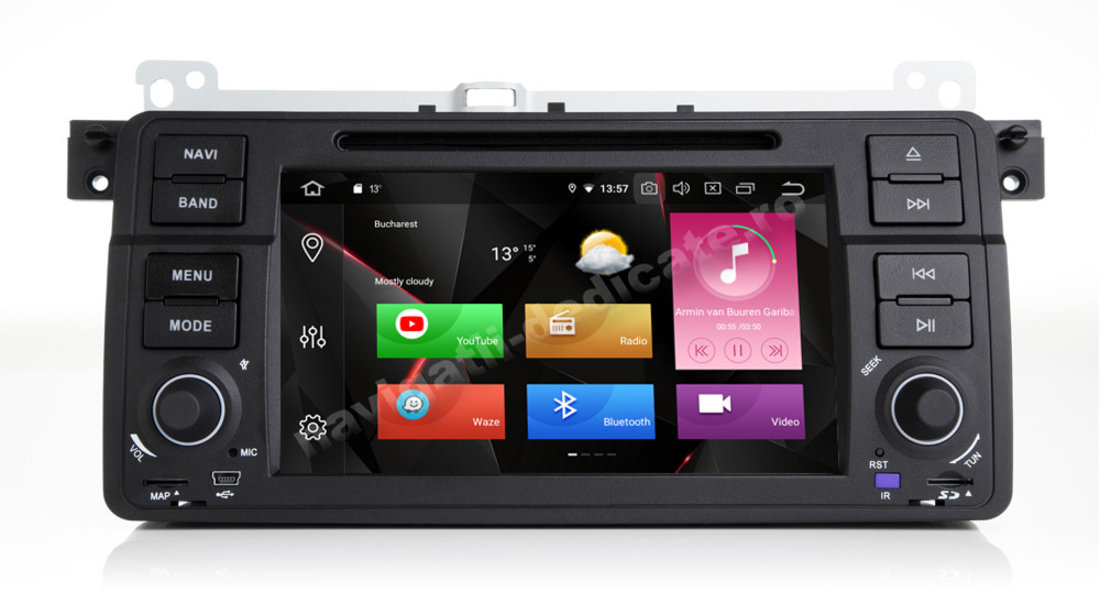 Navigatie Android Bmw E46 ROVER 75 4GB RAM Octa Core DVD GPS CARKIT Navd-P052