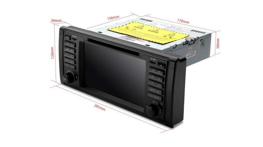 Navigatie Android BMW Seria 5 E39 X5 E53 Octa Core 4GB RAM DVD GPS Auto CARKIT NAVD-P092