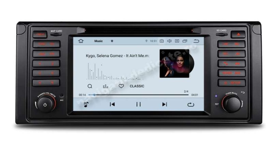 Navigatie Android BMW Seria 5 E39 X5 E53 Octa Core 4GB RAM DVD GPS Auto CARKIT NAVD-P092