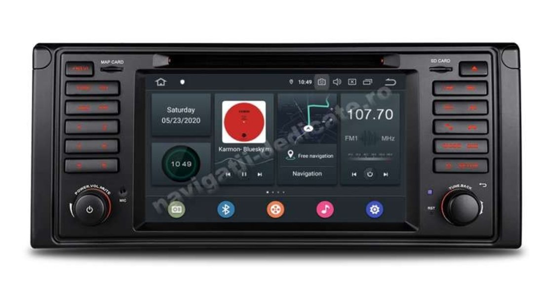 Navigatie Android BMW Seria 5 E39 X5 E53 Octa Core 4GB RAM DVD GPS Auto CARKIT NAVD-P092