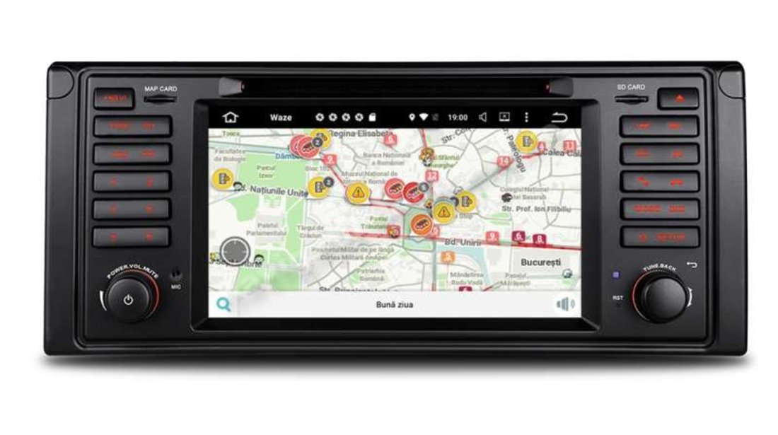 Navigatie Android BMW Seria 5 E39 X5 E53 Octa Core 4GB RAM DVD GPS Auto CARKIT NAVD-P092