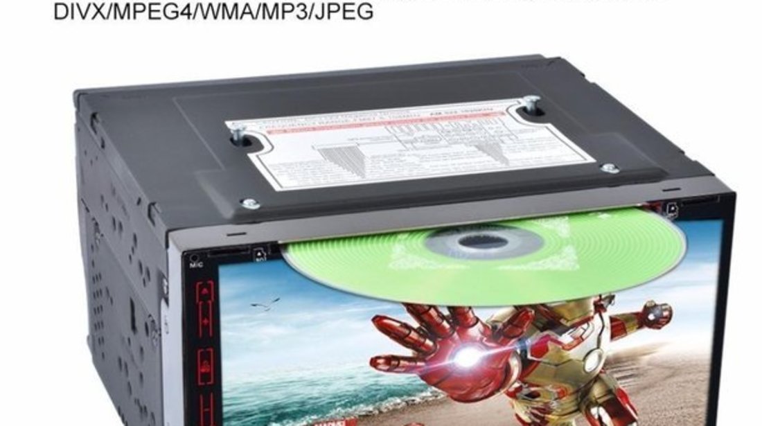 NAVIGATIE ANDROID CARPAD DACIA LOGAN DVD PLAYER AUTO 2DIN CU USB SD MIRRORLINK WAZE MODEL CMP6023