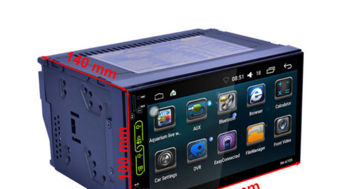 NAVIGATIE ANDROID CARPAD FORD FIESTA DVD PLAYER AUTO 2DIN CU USB SD MIRRORLINK WAZE MODEL CMP6023