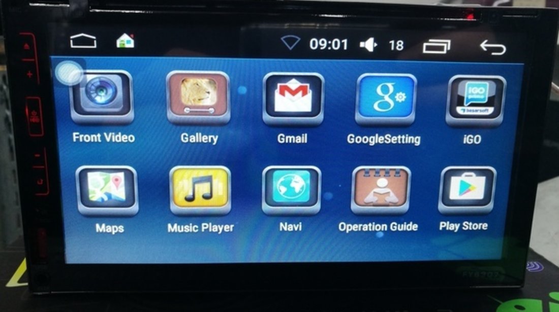 NAVIGATIE ANDROID CARPAD FORD FIESTA DVD PLAYER AUTO 2DIN CU USB SD MIRRORLINK WAZE MODEL CMP6023