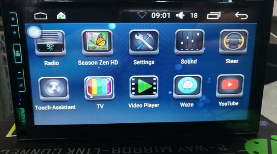 NAVIGATIE ANDROID CARPAD FORD GALAXY DVD PLAYER AUTO 2DIN CU USB SD MIRRORLINK WAZE MODEL CMP6023