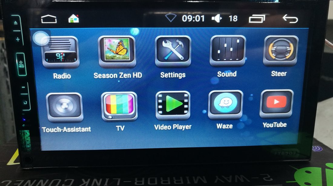 NAVIGATIE ANDROID CARPAD UNIVERSALA DVD PLAYER AUTO 2DIN CU USB SD MIRRORLINK WAZE MODEL CMP6023