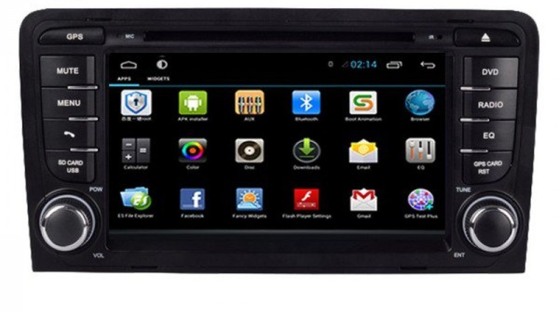 NAVIGATIE ANDROID DEDICATA AUDI A3 16GB WIFI CARKIT BLUETOOTH DVR GPS WAZE EDOTEC EDT-G049