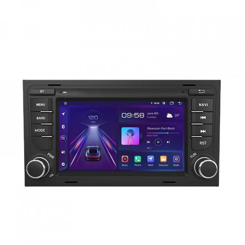 Navigatie Android Dedicata Audi A4 B6 B7 (2001 - 2008), 7Inch, 2Gb Ram, 32Gb Stocare, Carplay