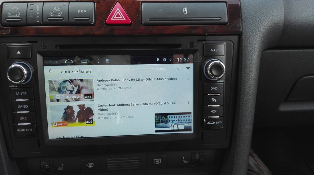 NAVIGATIE ANDROID DEDICATA AUDI A6 C5 1997 2004 WITSON W2-M102 PLATFORMA S160 QUAD CORE 16 GB 3G DVR