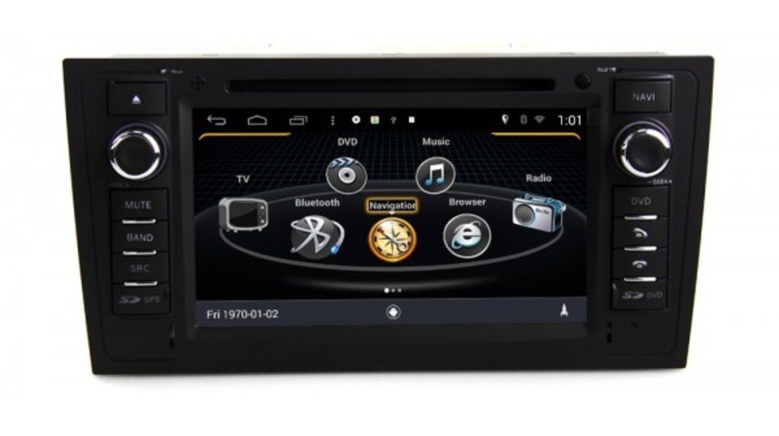 NAVIGATIE ANDROID DEDICATA AUDI A6 C5 1997 2004 WITSON W2-M102 PLATFORMA S160 QUAD CORE 16 GB 3G DVR