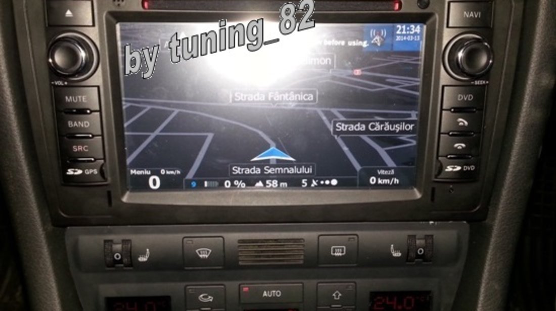 NAVIGATIE ANDROID DEDICATA AUDI A6 C5 1997 2004 WITSON W2-M102 PLATFORMA S160 QUAD CORE 16 GB 3G DVR