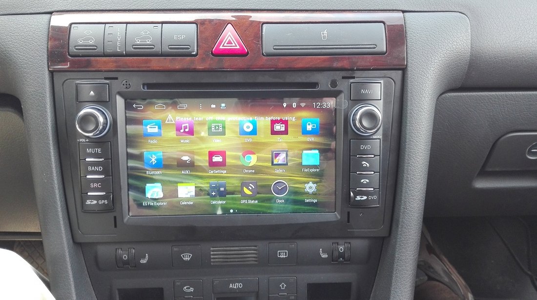 NAVIGATIE ANDROID DEDICATA AUDI A6 C5 1997 2004 WITSON W2-M102 PLATFORMA S160 QUAD CORE 16 GB 3G DVR