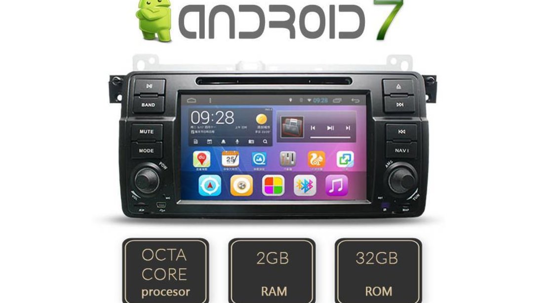 NAVIGATIE ANDROID DEDICATA BMW SERIA 3 E46 M3 ROVER 75 EDT-G052 OCTACORE 2 GB RAM DDR3 32 GB MEMORIE