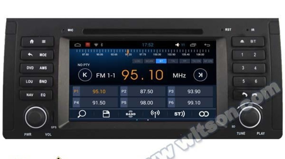 NAVIGATIE ANDROID DEDICATA BMW SERIA 5 - E39 WITSON W2-F9757B WAZE 3G WIFI 16GB