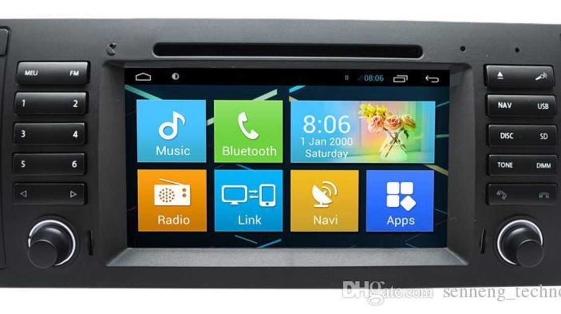 NAVIGATIE ANDROID DEDICATA BMW X5 E53 SERIA 5 E39 SERIA 7 E38 QUAD-CORE 16 GB CARKIT PRELUARE AGENDA