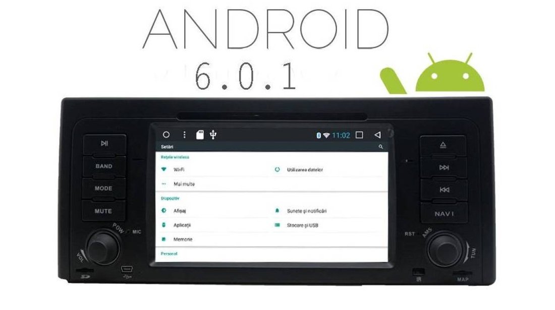 NAVIGATIE ANDROID DEDICATA BMW X5 E53 SERIA 5 E39 SERIA 7 E38 INTERNET 3G WAZE QUAD-CORE 1,6GHZ 16GB