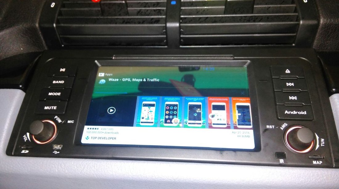 NAVIGATIE ANDROID DEDICATA BMW X5 E53 SERIA 5 E39 SERIA 7 E38 INTERNET 3G WAZE QUAD-CORE 1,6GHZ 16GB