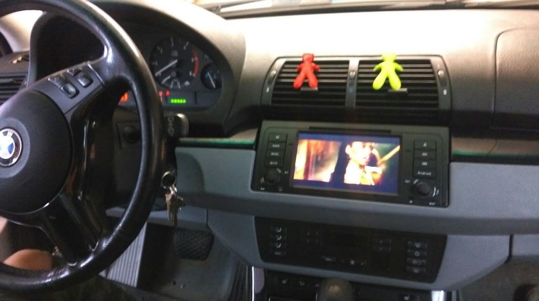 NAVIGATIE ANDROID DEDICATA BMW X5 E53 SERIA 5 E39 SERIA 7 E38 INTERNET 3G WAZE QUAD-CORE 1,6GHZ 16GB