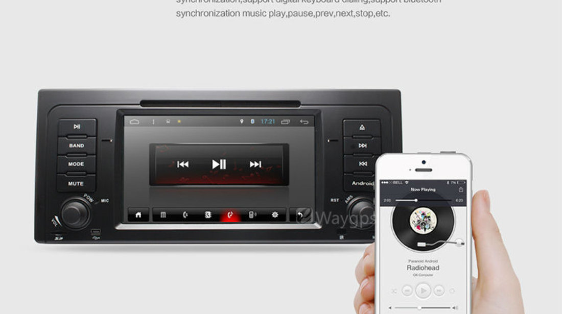 NAVIGATIE ANDROID DEDICATA BMW X5 E53 SERIA 5 E39 SERIA 7 E38 INTERNET 3G WAZE QUAD-CORE 1,6GHZ 16GB
