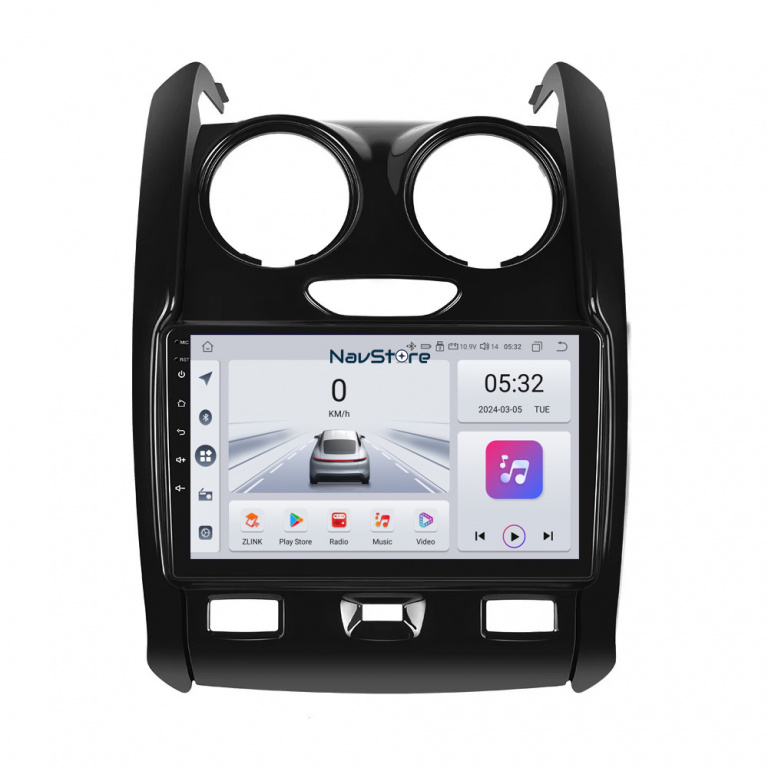 Navigatie Android Dedicata Dacia Duster (2010-2020), 9Inch, 4Gb Ram, 64Gb Stocare, Bluetooth, WiFi, Carplay