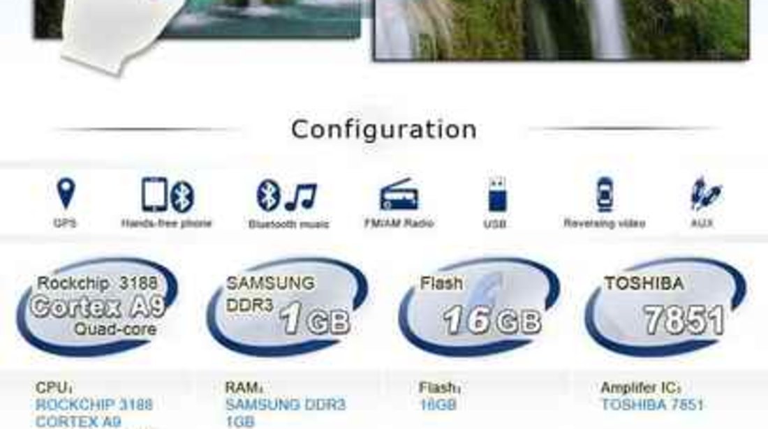 NAVIGATIE ANDROID DEDICATA DACIA DUSTER LOGAN SANDERO LOGDY RENAULT CAPTUR WITSON W2-A6787 16GB 3G