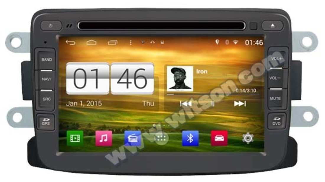 NAVIGATIE ANDROID DEDICATA DACIA DUSTER LOGAN SANDERO DOKER LOGDY RENAULT CAPTUR WITSON W2-M157 S160