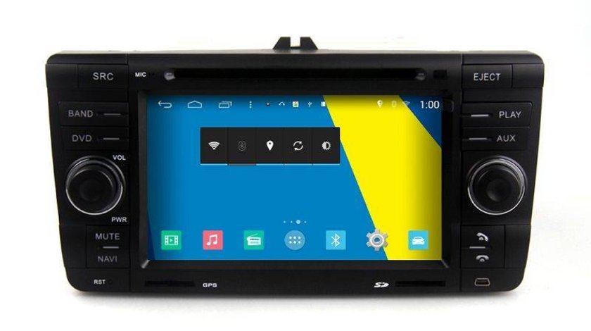 NAVIGATIE ANDROID DEDICATA EDOTEC M005 SKODA OCTAVIA 2 PLATFORMA S160 QUADCORE Rezolutie HD