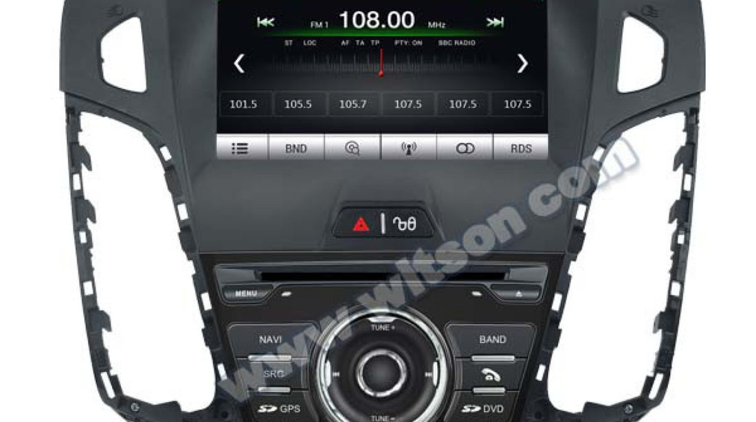 NAVIGATIE ANDROID DEDICATA FORD FOCUS 3 MK3 WITSON W2-M150 PLATFORMA S160 DVD GPS DVR WAZE