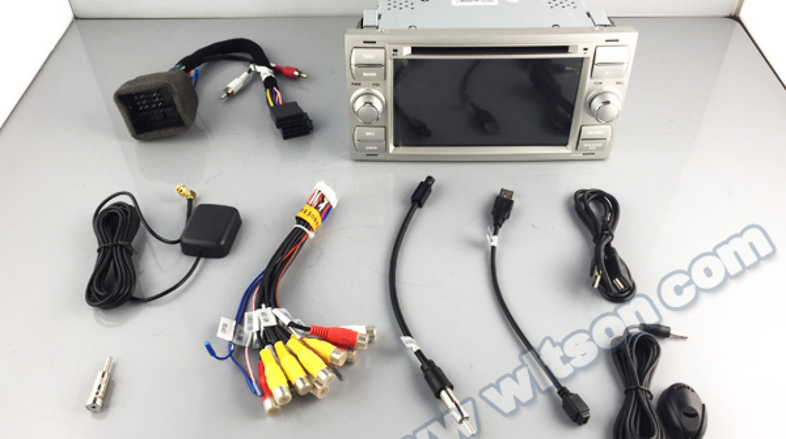 NAVIGATIE ANDROID DEDICATA FORD Focus C- MAX WITSON W2-F9488FS RAMA SILVER DVD GPS WAZE