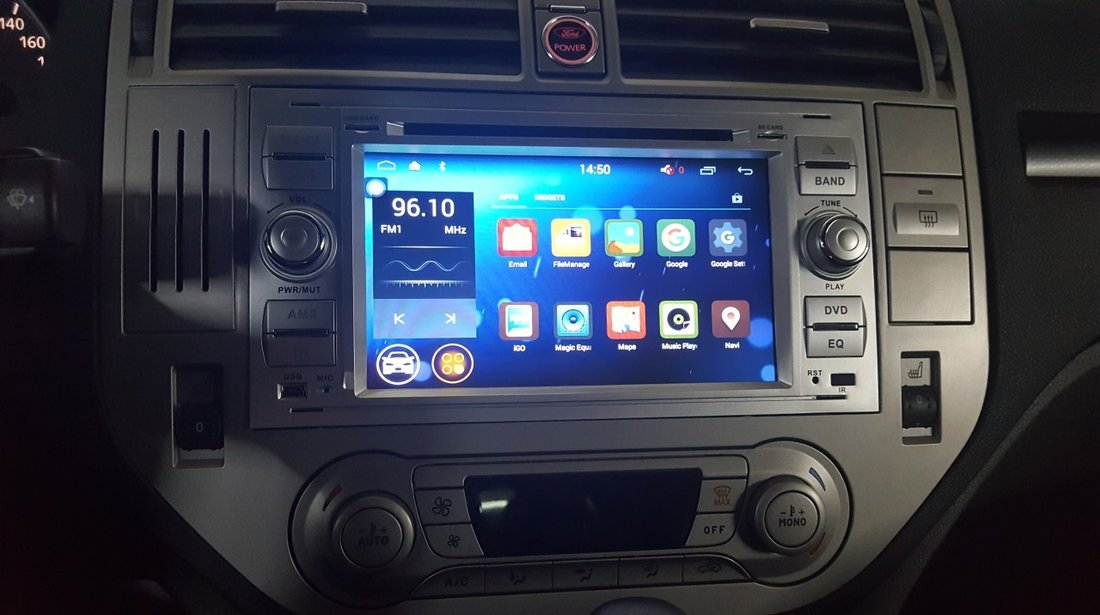 NAVIGATIE ANDROID DEDICATA FORD Focus C- MAX WITSON W2-F9488FS RAMA SILVER DVD GPS WAZE