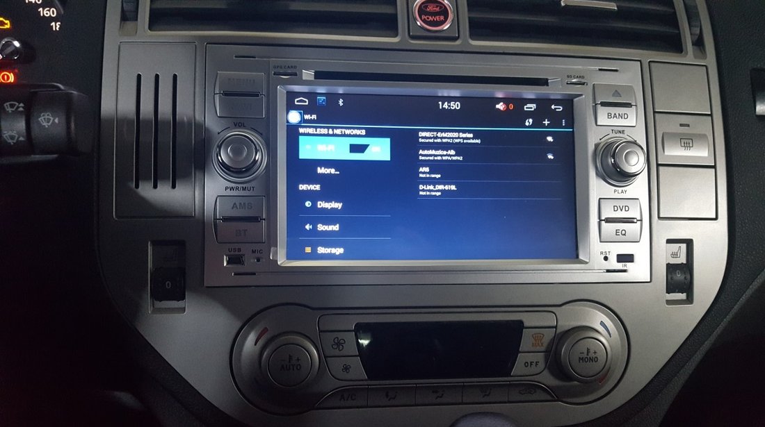 NAVIGATIE ANDROID DEDICATA FORD Focus C- MAX WITSON W2-F9488FS RAMA SILVER DVD GPS WAZE