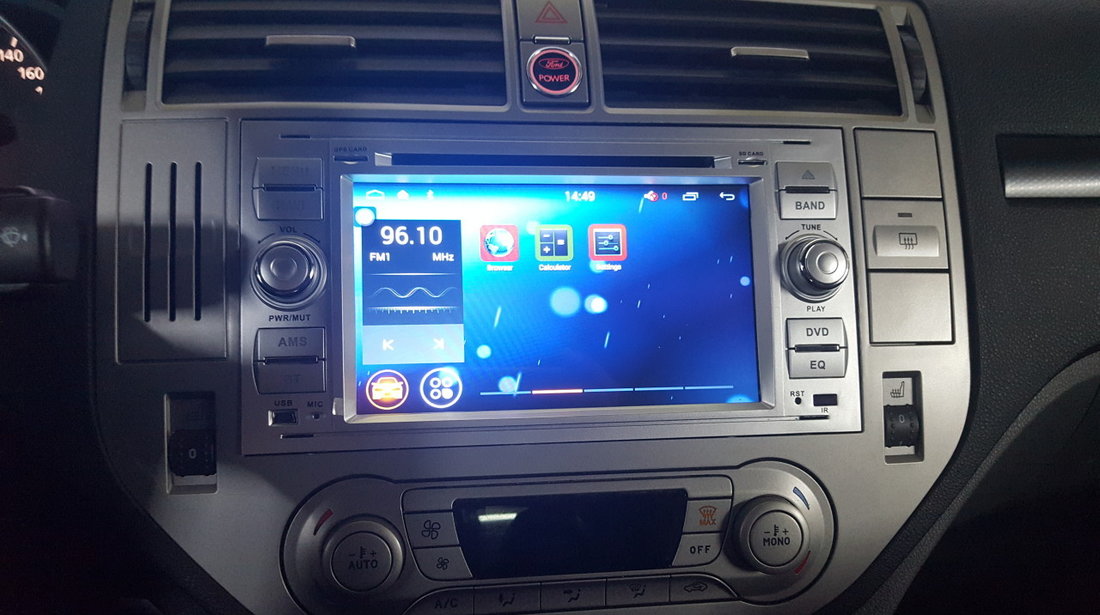 NAVIGATIE ANDROID DEDICATA FORD Focus C- MAX WITSON W2-F9488FS RAMA SILVER DVD GPS WAZE