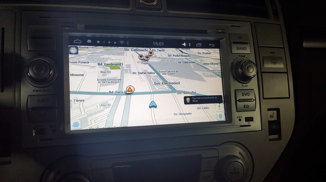 NAVIGATIE ANDROID DEDICATA FORD Focus C- MAX WITSON W2-F9488FS RAMA SILVER DVD GPS WAZE