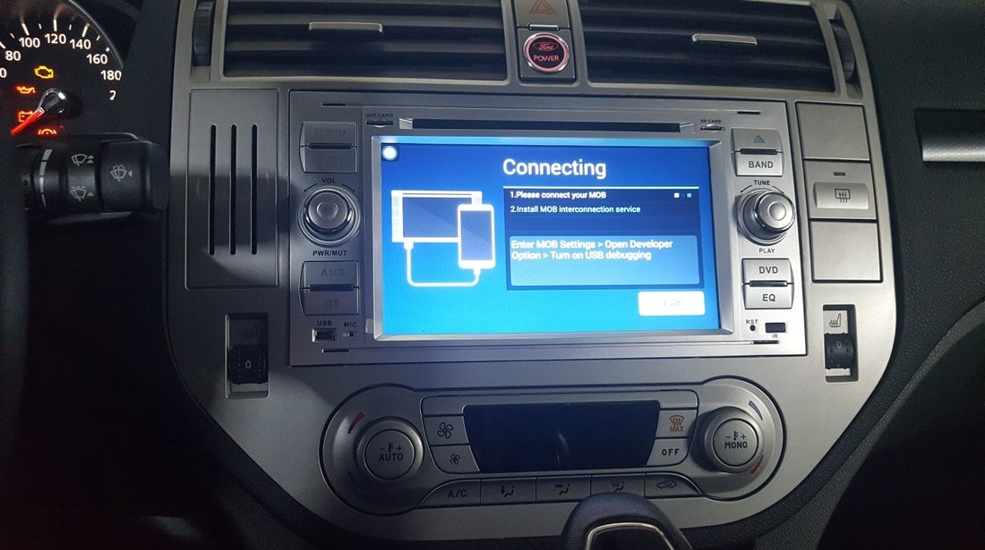 NAVIGATIE ANDROID DEDICATA FORD Focus C- MAX WITSON W2-F9488FS RAMA SILVER DVD GPS WAZE